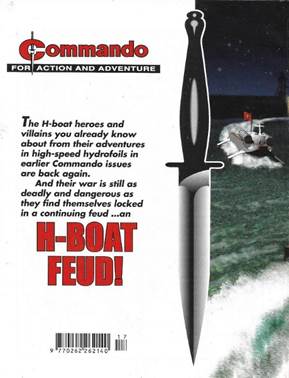 A poster with a knife and a boat in the water

Description automatically generated