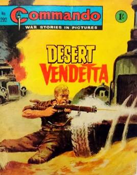 A comic book cover with a person shooting an object

Description automatically generated