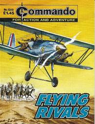 A cover of a magazine with a plane and soldiers

Description automatically generated