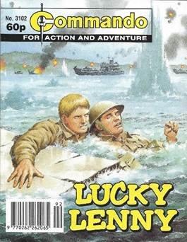 A magazine cover with two men in water

Description automatically generated