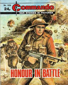 A cover of a magazine with soldiers running

Description automatically generated